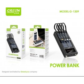 Power bank solar 20000mAh con cables, 2.4A