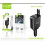 Cargador de coche 30W con cables Lightning+Type-C