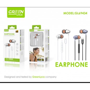 Auriculares con cable Type-C, 1.2M, con micrófono