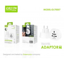Adaptador universal 250V, 3A/6A