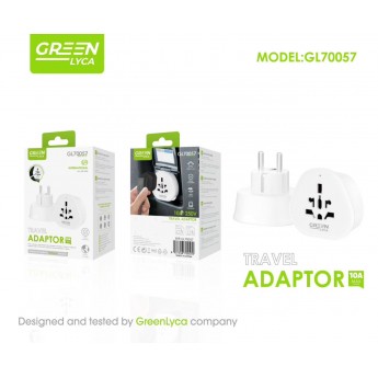 Adaptador universal 250V, 3A/6A