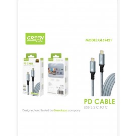 Cable de Type-C a Type-C, 20gbps, 1.5M, 8Kx4K,100W