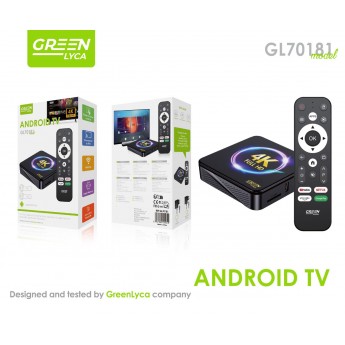 TV Box android, RAM 2GB, ROM 16GB, wifi 2.4G, Android 14, 4K