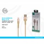 CABLE MICRO-USB ALUMINIO TRENZADO, 3A, 1M