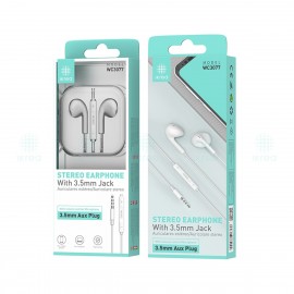 AURICULARES ESTÉREO CON CONECTOR 3.5MM 1.2M