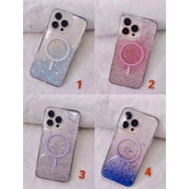 Funda purpurina MagSafe 闪粉吸磁 iPhone 16 Pro