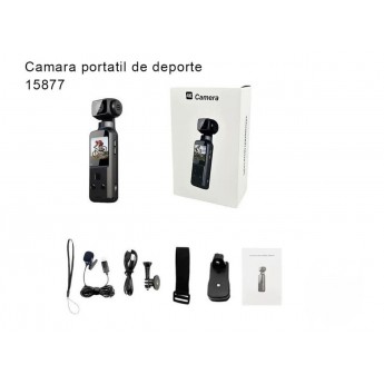 Cámara portátil de deporte 4K/30FPS, 1000mAh