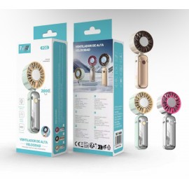 Ventilador de mano F06, 2000mAh