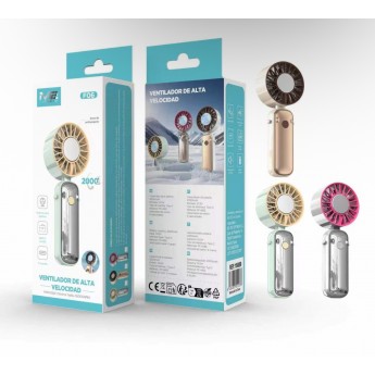 Ventilador de mano F06, 2000mAh