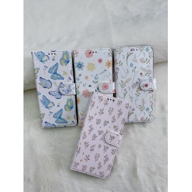 Funda cuero con ranura de tarjeta con dibujo 插卡强磁彩图 SM A16