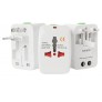 Adaptador de viaje internacional compatible con más de 150 países