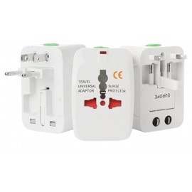 Adaptador de viaje internacional compatible con más de 150 países