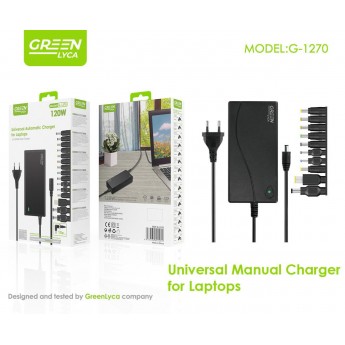 Cargador universal manual de portátil 120W, 15 tipos