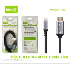 Cable Type-C a HDTV, 4K x 2K, 1.8M