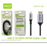 Cable Type-C a HDTV, 4K x 2K, 1.8M