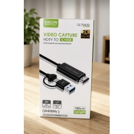 Adaptador de HDTV a Type-C y USB, 1.8M