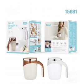 Taza de café con agitadora automática