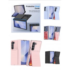 Funda iman con ranura de tarjeta皮革带卡槽 SM Z Fold 6
