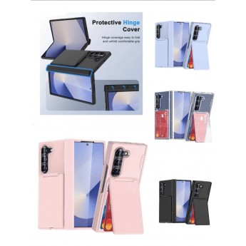 Funda iman con ranura de tarjeta皮革带卡槽 SM Z Fold 6