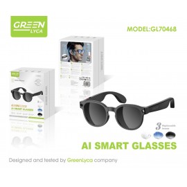 Gafas inteligentes 270mAh, 1080P/5MP, 25W, música/cámara/traduccion