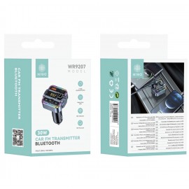 Transmisor FM con Bluetooth para coche con 2 USB