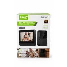 Timbre inteligente con función de cámara 1080P, 400mAh/800mAh, 4.3”