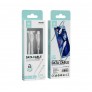 CABLE TRENZADO DE CARGA RÁPIDA PD TYPE-C TO TYPE-C 60W 3A MAX 1M BLANCO