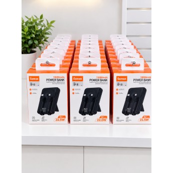 Power bank 10000mAh con cables+cargador inalambrico