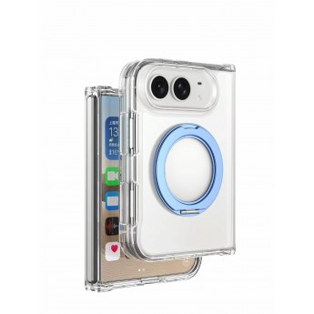 Funda transparente rígida 2.5mm con soporte magsafe iPhone 18 DUO