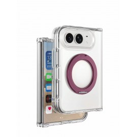Funda transparente rígida 2.5mm con soporte magsafe iPhone 18 DUO