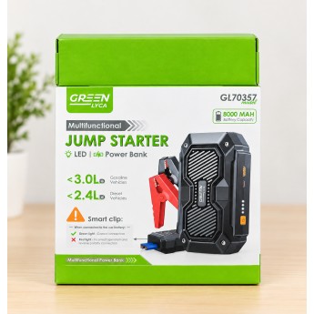 Arrancador de emergencia para coche, 8000mAh