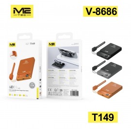 Power bank magnético con soporte, 10000mAh