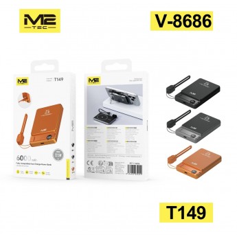 Power bank magnético con soporte, 10000mAh