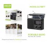 Radio con panel solar, FM/AM/SW, 3BAND, 1200mAh