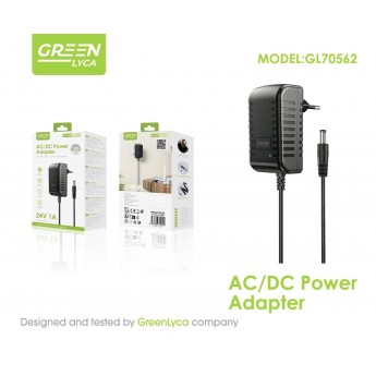 Adaptador universal AC/DC 24V/1A, cable 1M