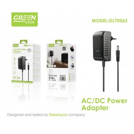 Adaptador de corriente AC/DC 9V/2A, 1M