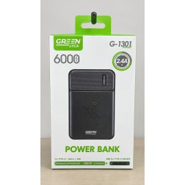 Power bank  6000mAh, con puerto USB/Type-C/Micro, 2.4A
