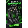 Adaptador de audio, jack 6,35mm, 1.5M