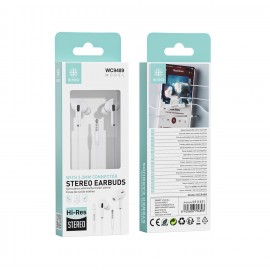 AURICULARES HI-RES STEREO CON GOMA CONECTOR AUDIO JACK 3.5MM