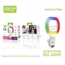 Luz de belleza tactil RGB, 750mAh, 3 modos