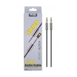 Cable Audio Metal 3.5mm a 3.5mm 3pin,1.5m
