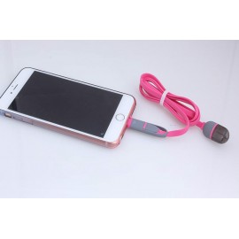 Fashion Cable USB 2 in 1 para Smart Phone e iPhone 5/6/7