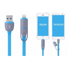 USB Cable Smart Phone y iPhone 5/6/7 doble uso