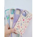 Funda goma con dibujo y colgante仿原彩图