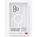 Funda magsafe transparente + protector de camara